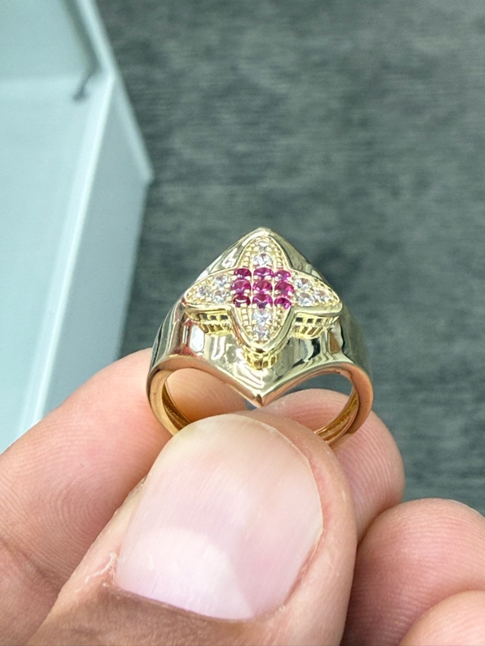 10 Kt Real Gold Women’s Ring size 7 - Picture 4 of 8